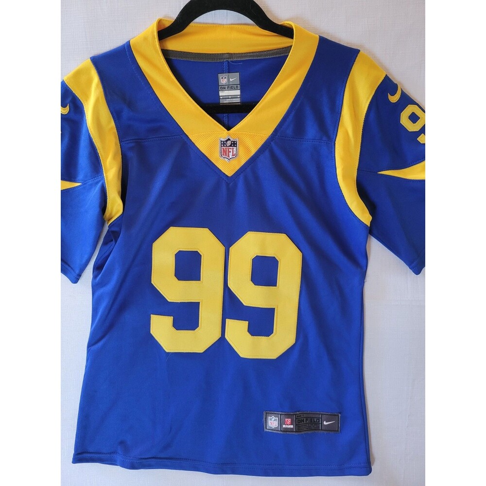 Nike NFL Womens Blue Los Angeles Rams Aaron Donald #99 Jersey Size Medium - Picture 3 of 12
